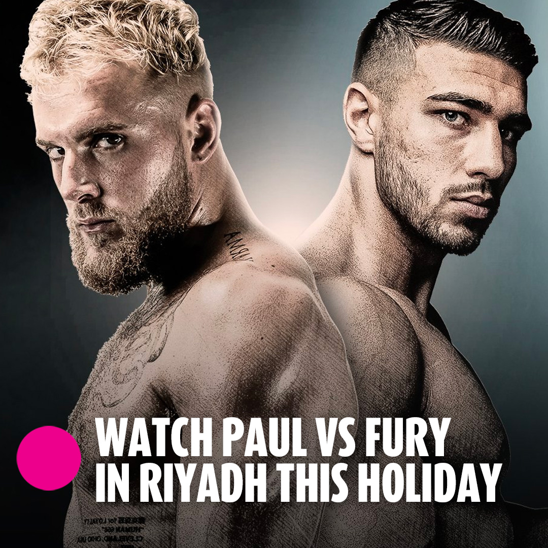 Watch Paul vs Fury in Riyadh this Holiday 248AM